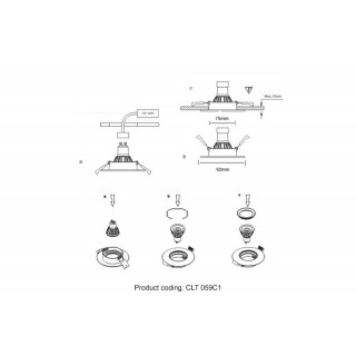 Светильник встраиваемый c малым заглублением Crystal Lux CLT 059C1 WH-foto5