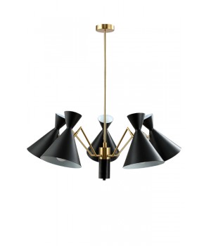 Люстра Crystal Lux JOVEN SP5 GOLD/BLACK