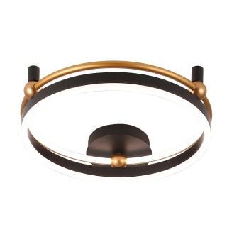 Светильник потолочный Crystal Lux FERNANDO PL48W LED BLACK/GOLD-foto3