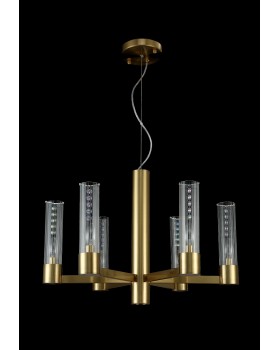 Люстра Crystal Lux OTONO SP6+1 BRASS/TRANSPARENTE-foto3