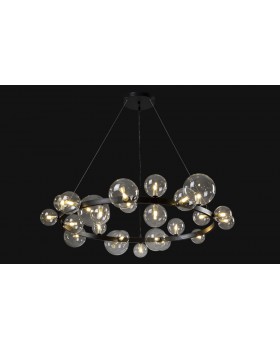 Люстра Crystal Lux AGATA SP24 V2 BLACK/TRANSPARENTE-foto4