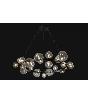 Люстра Crystal Lux AGATA SP24 V2 BLACK/TRANSPARENTE-foto4