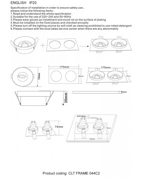 Декоративная рамка Crystal Lux CLT FRAME 044C2 GO-foto4