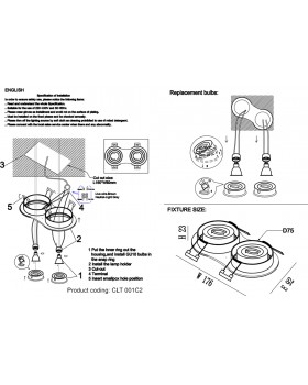 Светильник встраиваемый Crystal Lux CLT 001C2 WH-foto3