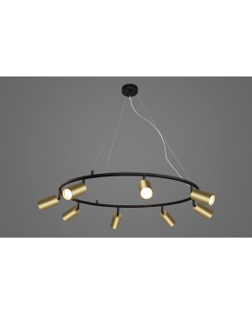 Светильник подвесной Crystal Lux CLT 015C8 D800 BL-GO-foto2