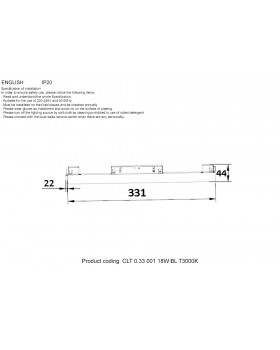 Светильник трековый магнитный Crystal Lux CLT 0.33 001 18W BL T3000K-foto2