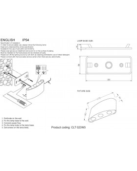 Влагозащищенный светильник Crystal Lux CLT 023W3 DG-foto3