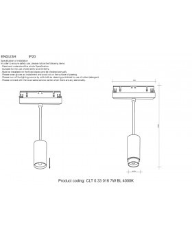 Светильник трековый магнитный Crystal Lux CLT 0.33 016 7W BL 4000K-foto4