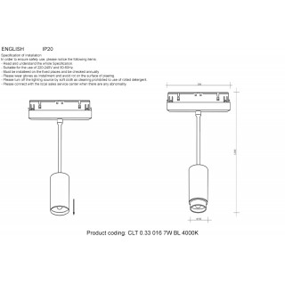Светильник трековый магнитный Crystal Lux CLT 0.33 016 7W BL 4000K-foto4