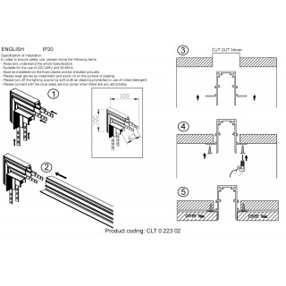 Внутренний соединитель угловой для встраиваемого магнитного шинопровода Crystal Lux CLT 0.223 02 WH-foto2