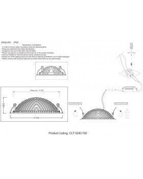 Светильник встраиваемый Crystal Lux CLT 524C150 WH-foto4