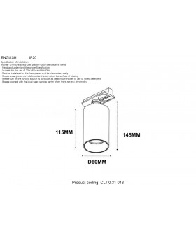 Светильник однофазный Crystal Lux CLT 0.31 013 WH-WH-foto5
