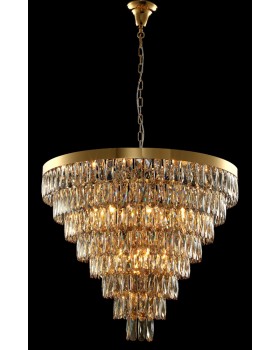Люстра Crystal Lux ABIGAIL SP22 D820 GOLD/AMBER-foto2