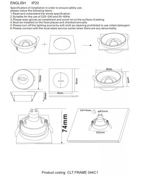 Декоративная рамка Crystal Lux CLT FRAME 044C1 GO-foto4