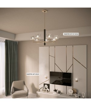 Люстры Crystal Lux MAESTRO SP-PL7 GOLD-foto5