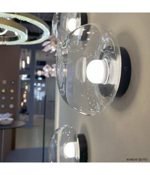 Бра Crystal Lux BOSQUE AP1 BLACK/TRANSPARENT-foto3