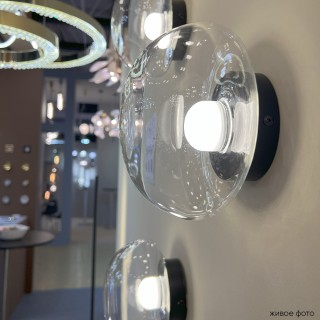 Бра Crystal Lux BOSQUE AP1 BLACK/TRANSPARENT-foto3