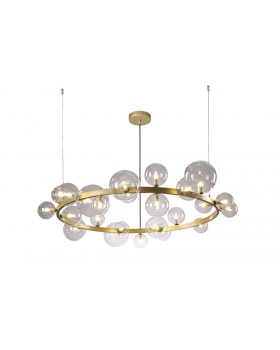 Люстра Crystal Lux AGATA SP24 V2 GOLD/TRANSPARENTE-foto2