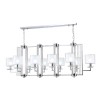 Люстры Crystal Lux NICOLAS SP10 L1300 NICKEL/WHITE