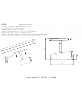Светильник трековый магнитный Crystal Lux CLT 0.33 006 12W WH-CH 4000K-foto3
