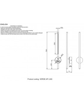 Поворотный настенный светильник Crystal Lux VERDE AP L500 GOLD-foto5