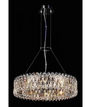 Светильник подвесной Crystal Lux LIRICA SP10 D610 CHROME/GOLD-TRANSPARENT-foto2
