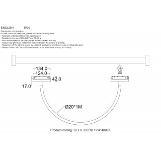 Светильник трековый магнитный Crystal Lux CLT 0.33 018 12W BL 4000K-foto2