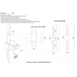 Бра Crystal Lux CARTA AP6W LED GREEN/BRASS-foto2