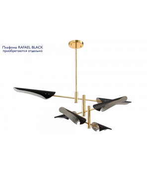 Люстра (без плафонов) Crystal Lux RAFAEL SP6 GOLD-foto4