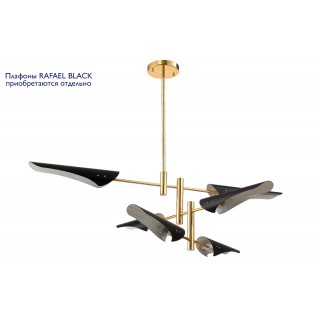 Люстра (без плафонов) Crystal Lux RAFAEL SP6 GOLD-foto4