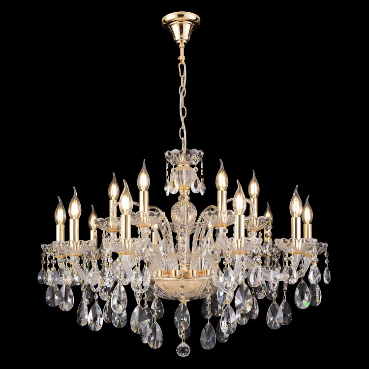 Люстра Crystal Lux MONICA SP10+5 GOLD Люстра Crystal Lux MONICA SP10+5 GOLD