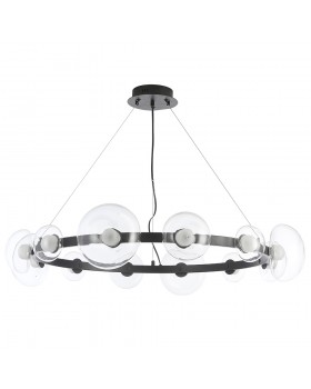 Люстра Crystal Lux BOSQUE SP12 BLACK/TRANSPARENT-foto3