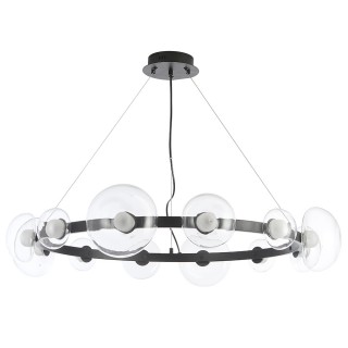 Люстра Crystal Lux BOSQUE SP12 BLACK/TRANSPARENT-foto3