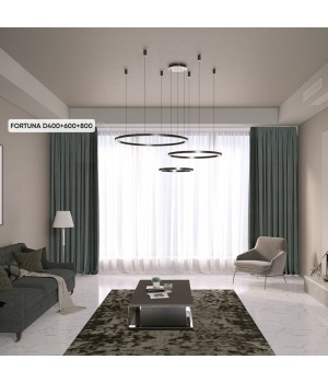 Люстра Crystal Lux FORTUNA SP158W LED BLACK-foto5