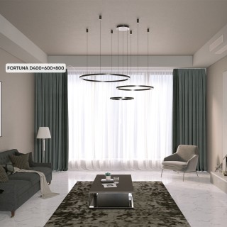 Люстра Crystal Lux FORTUNA SP158W LED BLACK-foto5