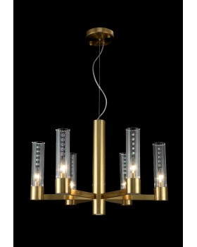 Люстра Crystal Lux OTONO SP6+1 BRASS/TRANSPARENTE-foto4