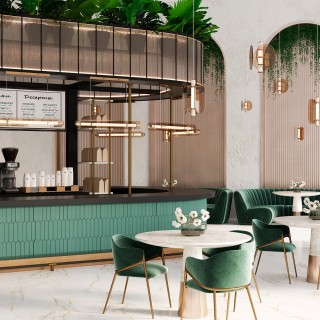 Светильник подвесной Crystal Lux AMARILLO SP70W LED BRASS-foto5