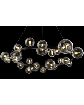 Люстра Crystal Lux AGATA SP24 BLACK/TRANSPARENTE-foto2