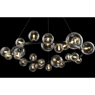 Люстра Crystal Lux AGATA SP24 BLACK/TRANSPARENTE-foto2