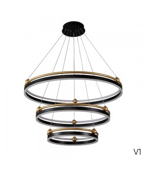 Люстра Crystal Lux FERNANDO SP158W LED BLACK/GOLD-foto2