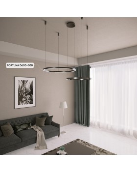 Люстра Crystal Lux FORTUNA SP123W LED BLACK-foto3