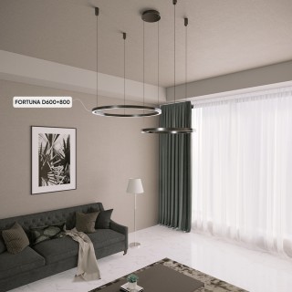 Люстра Crystal Lux FORTUNA SP123W LED BLACK-foto3