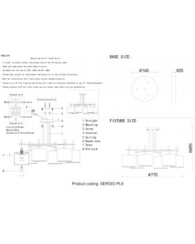 Люстра Crystal Lux SERGIO PL6 NICKEL-foto5
