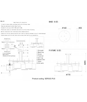 Люстра Crystal Lux SERGIO PL6 NICKEL-foto5