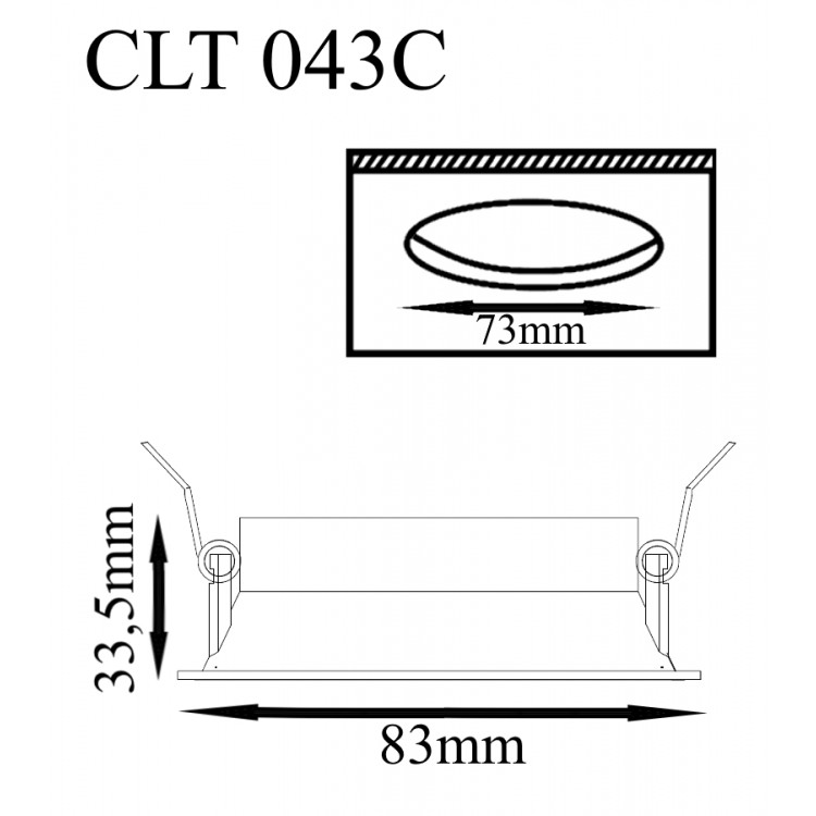 Светильник встраиваемый Crystal Lux CLT 043C WH