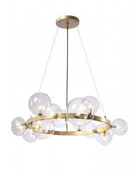 Люстра Crystal Lux AGATA SP15 V2 GOLD/TRANSPARENTE-foto3