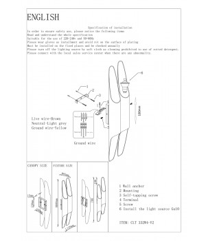 Бра Crystal Lux CLT 332W4-V2 WH-WH-foto2