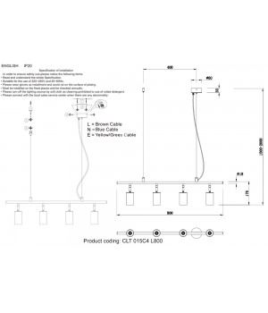 Светильник потолочный Crystal Lux CLT 015C4 L800 BL-foto4