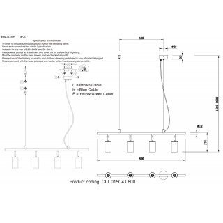 Светильник потолочный Crystal Lux CLT 015C4 L800 BL-foto4