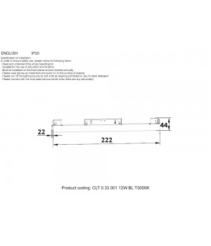 Светильник трековый магнитный Crystal Lux CLT 0.33 001 12W BL T3000K-foto2